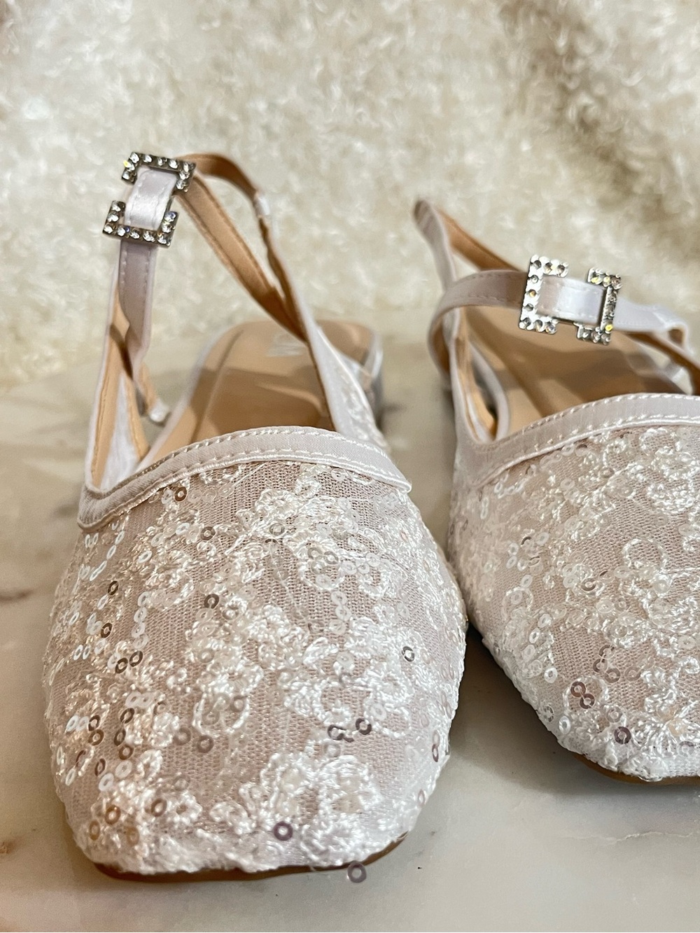 Bridal Flats for her special day! Size 7.5 Make her special day comfortable!